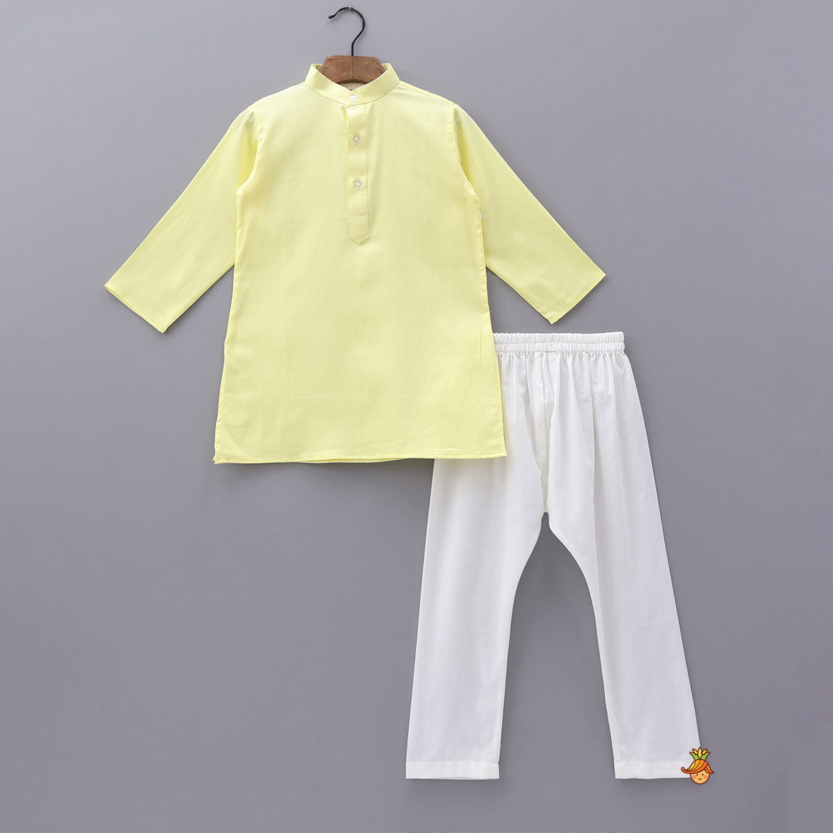 Kurta With Heart Motif Embroidered Jacket And Churidar