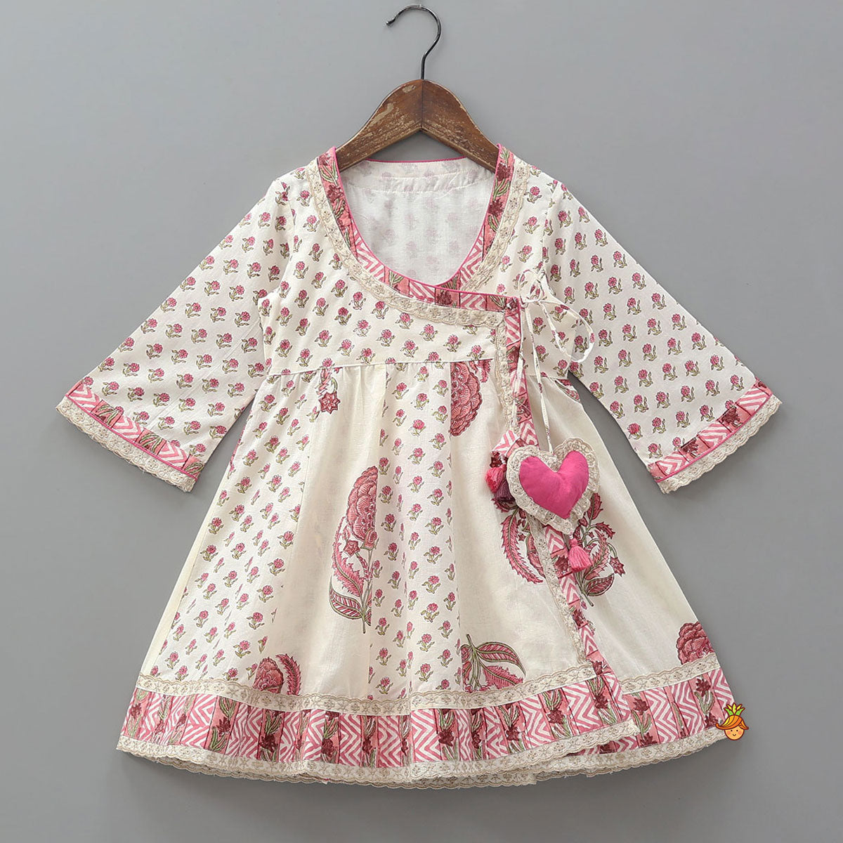 Sweetheart Tassel Detailed Angarkha Kurti And Pant
