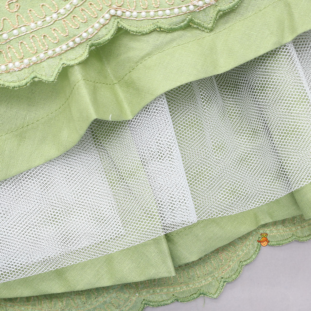 Exquisite Threadwork And Sequin Embroidered Top With Lehenga And Dupatta