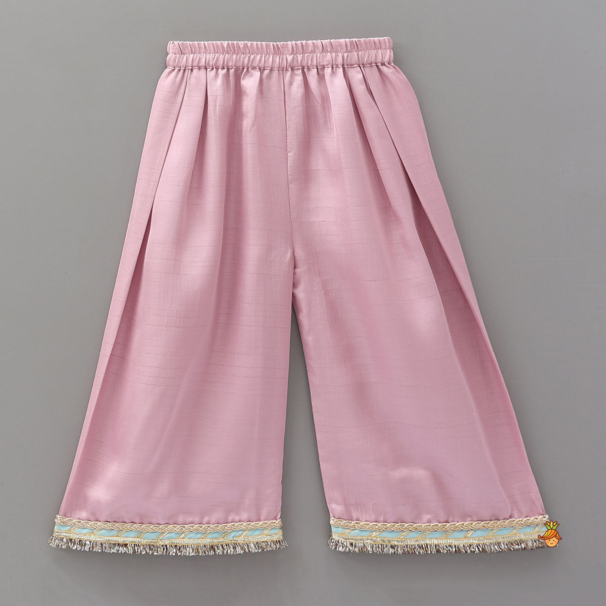 Lace Detailed A-Line Kurta With Farshi Salwar