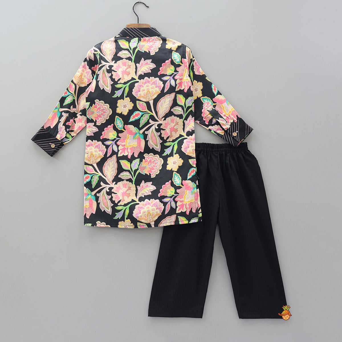 Vibrant Floral Printed Kurta And Pyjama