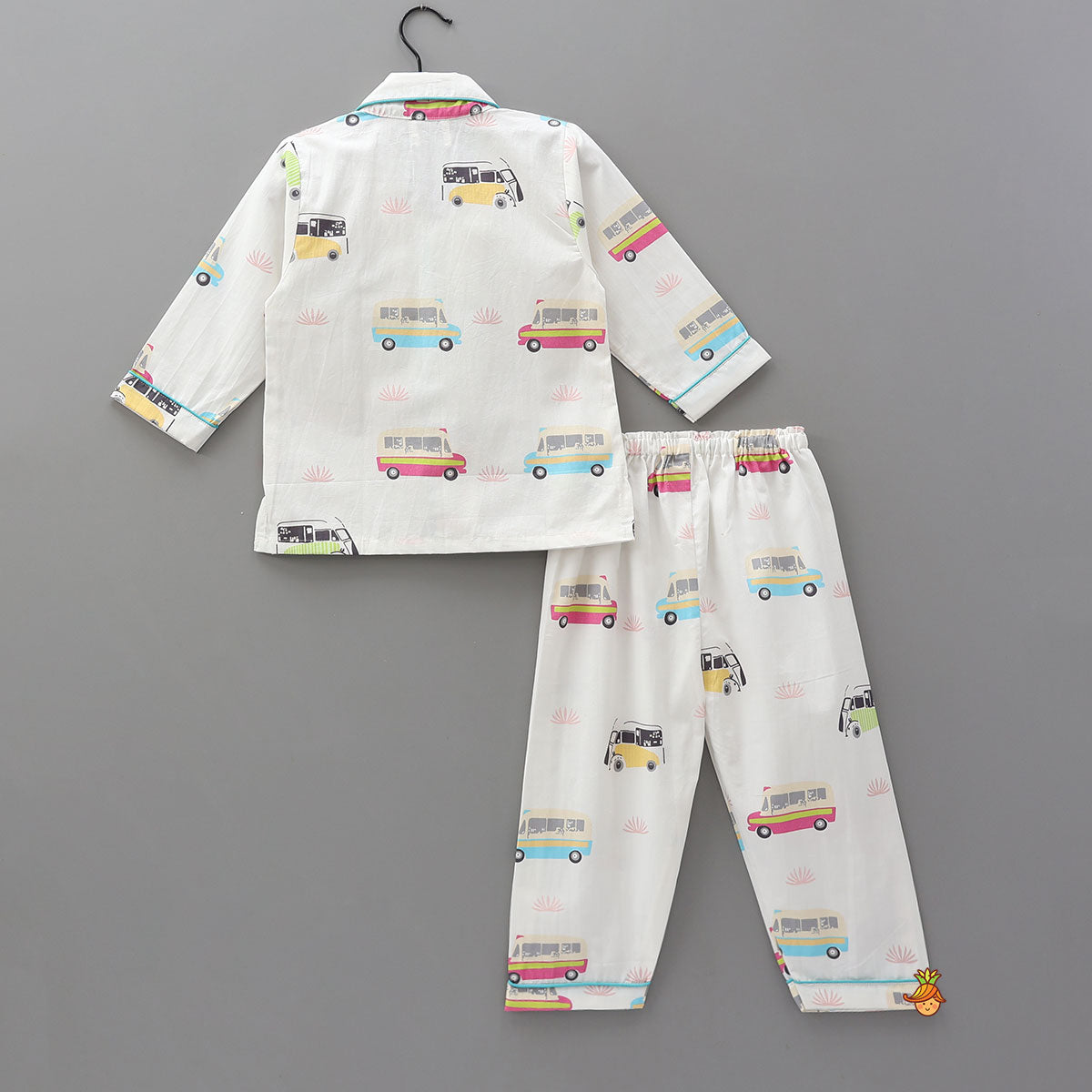 Transport-Themed Printed Cotton Sleepwear