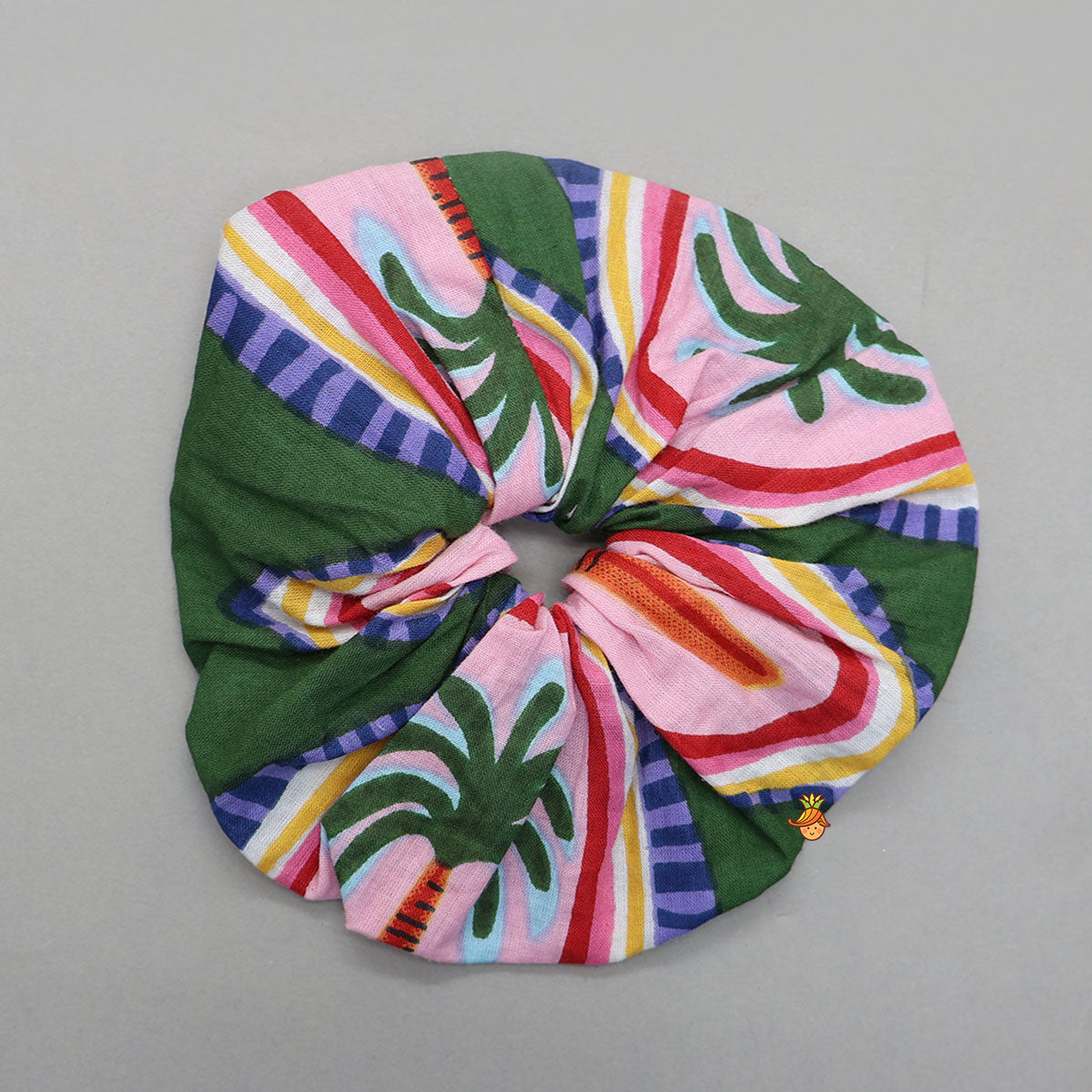Tropical Tree Print Kaftan And Pyjama With Matching Tote Bag, Eye Mask And Scrunchie