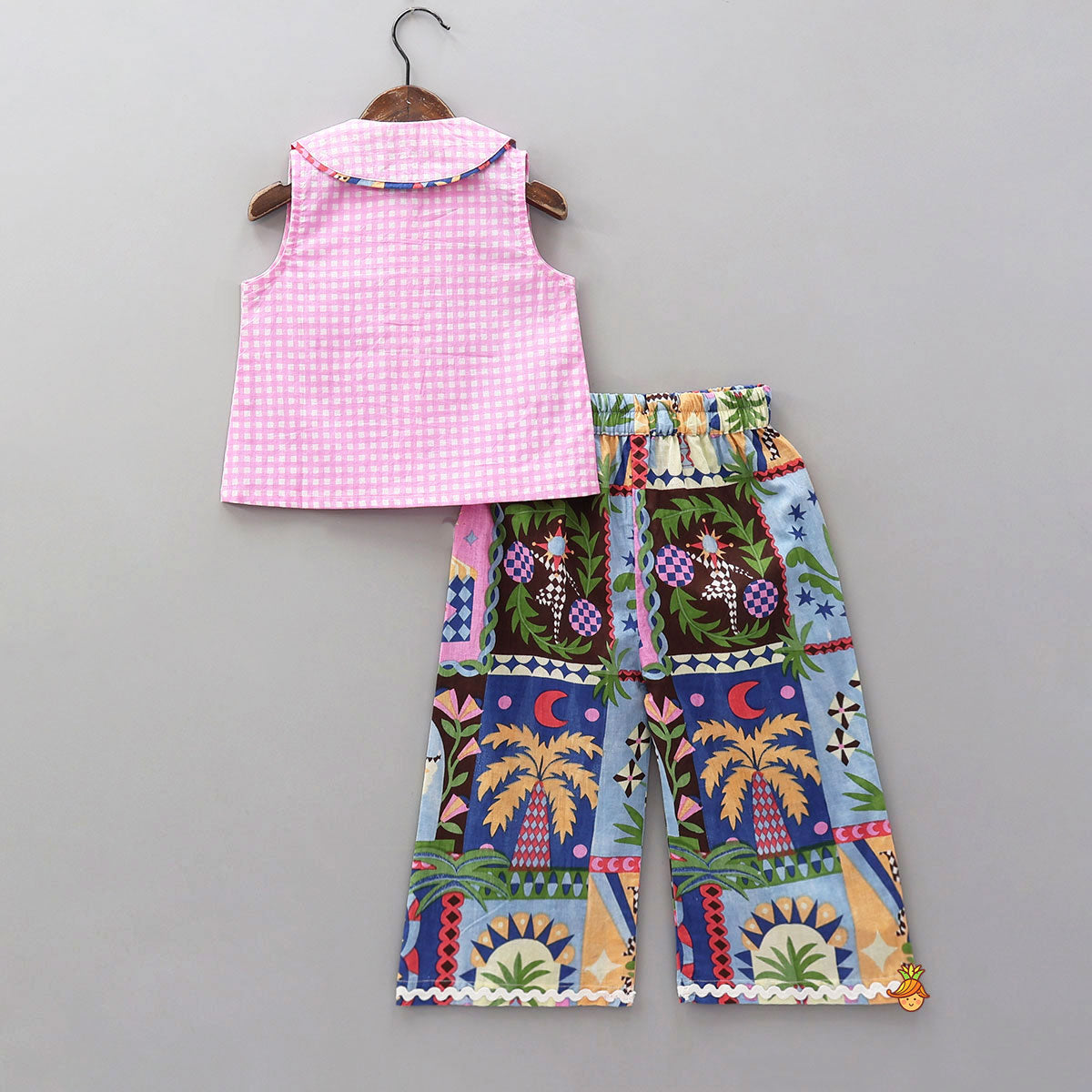 Whimsical Printed Sleepwear Set With Tote Bag, Eye Mask And Scrunchie