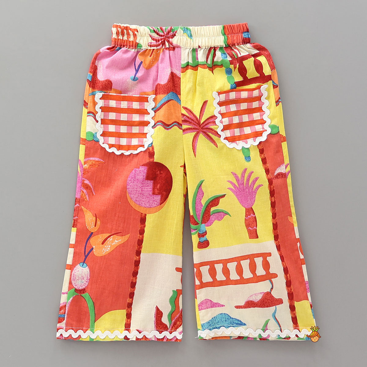 Tropical Sleepwear Set With Eye Mask Tote Bag And Scrunchie