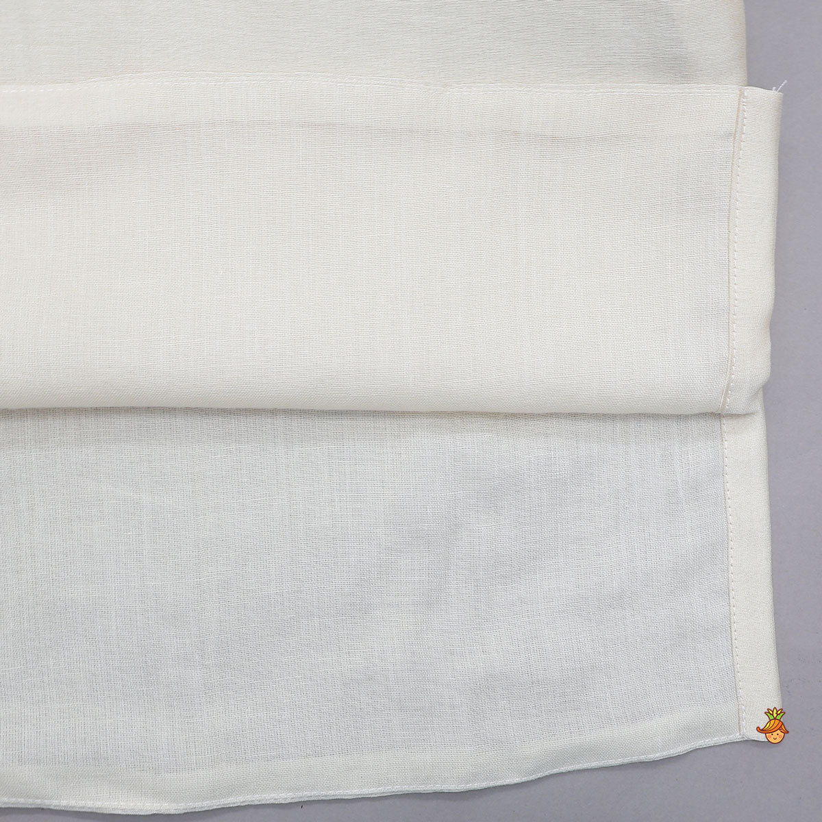 Pin Tuck Front Placket Kurta With Hand Embroidered Jacket And Pleated Dhoti