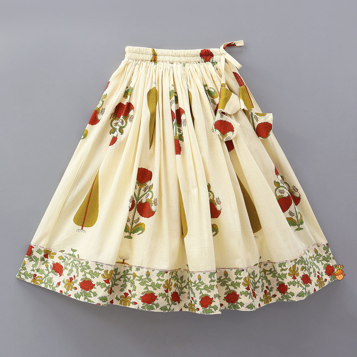 Triple Layered Printed Top And Lehenga