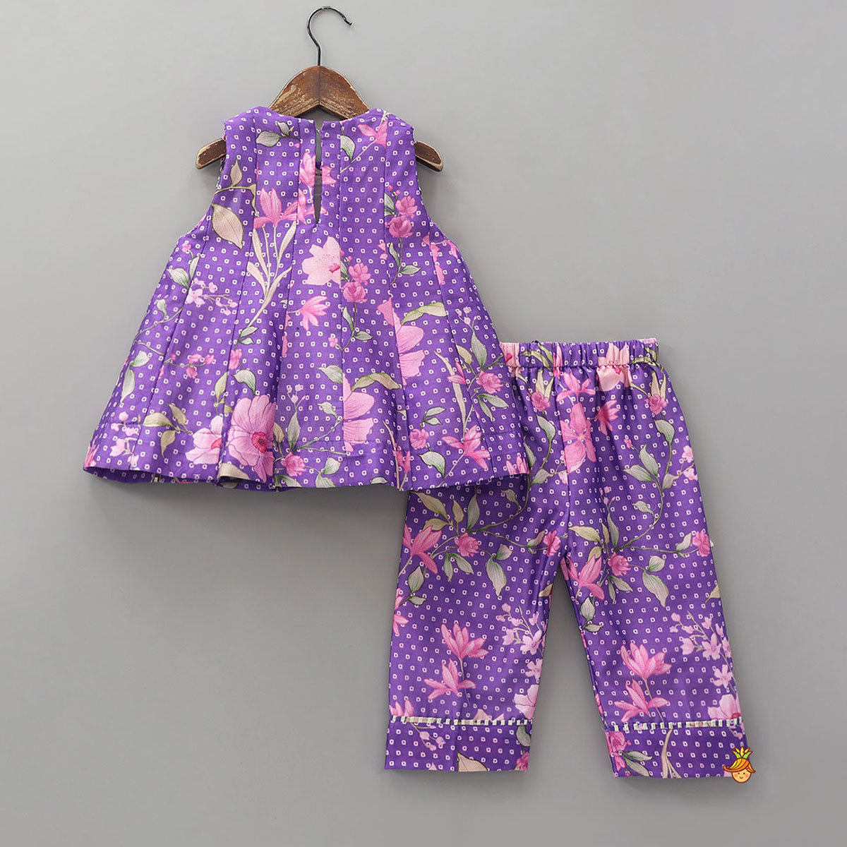 Blossom Garden Printed A-Line Top And Pant