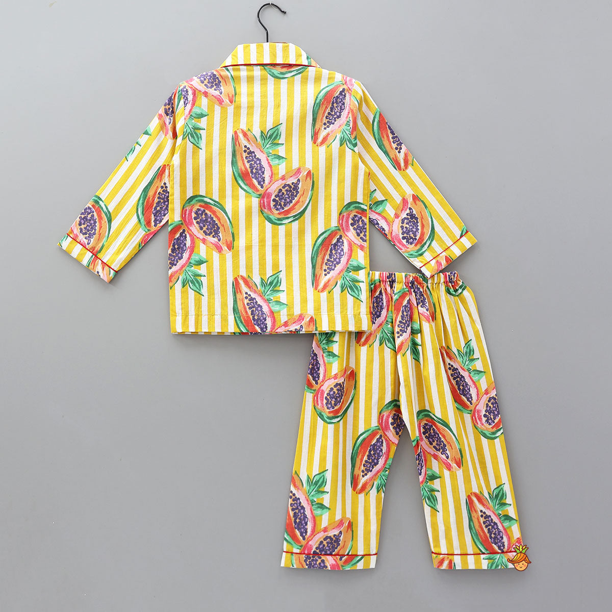 Playful Fruit Printed Patch Pocket Sleepwear
