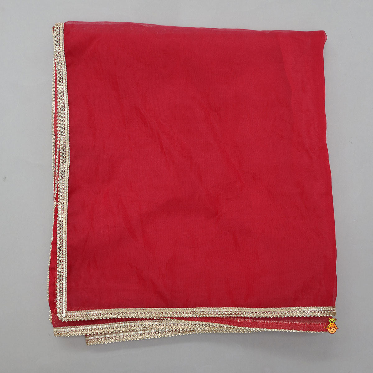 Check Embroidered Crop Top And Tiered Lehenga With Matching Dupatta