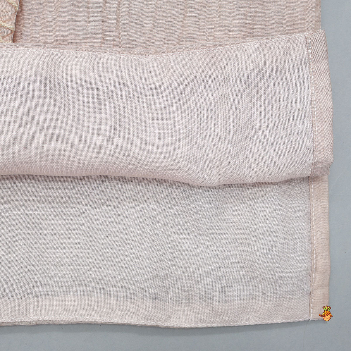 Asymmetrical Cord Embroidered Kurta with Pyjama