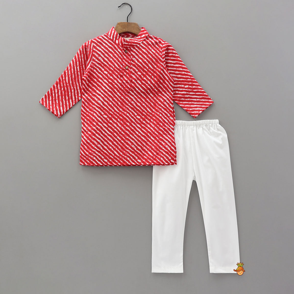 Leheriya Printed Kurta With Pyjama