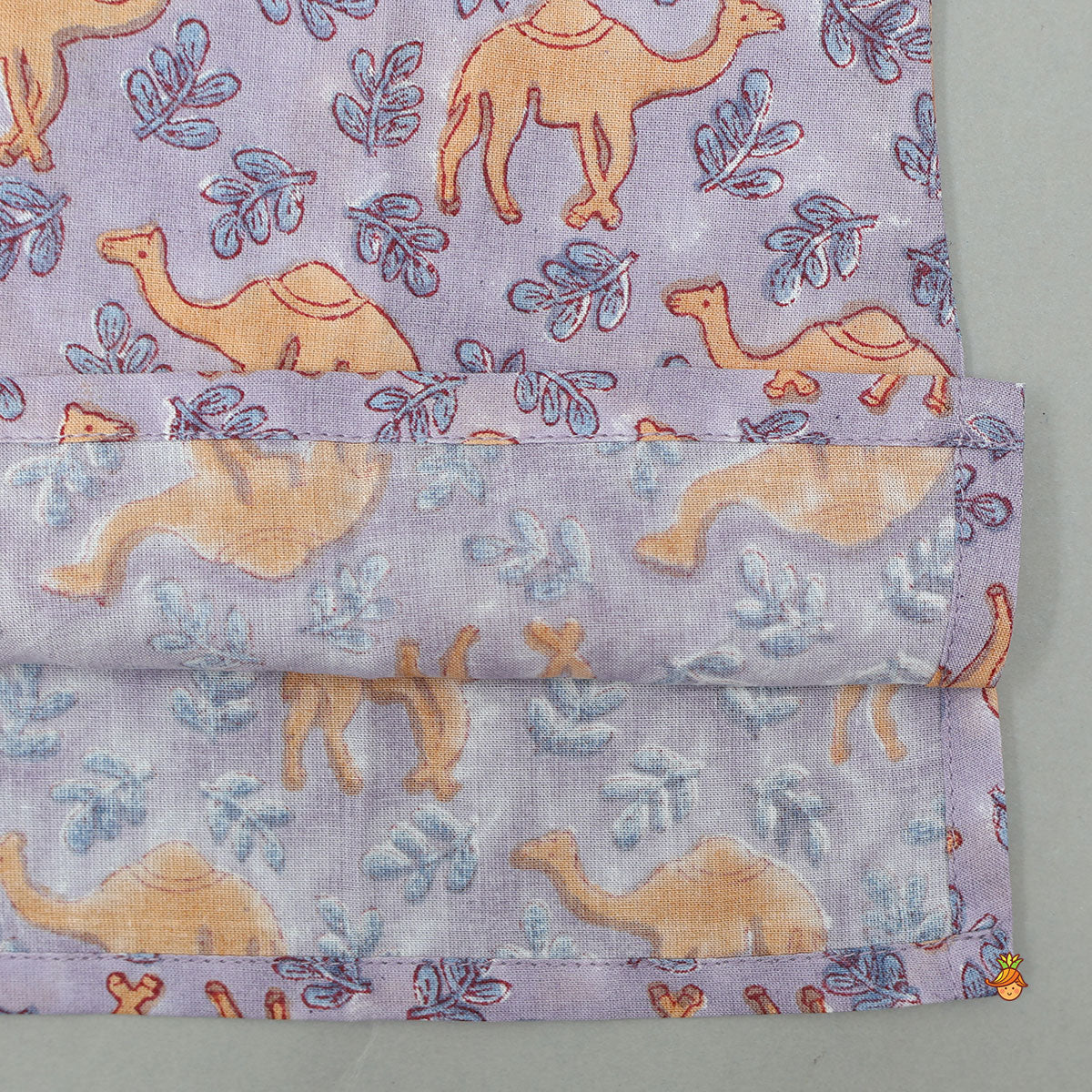 Beautiful Camel Block Printed Kurta Pyjama Sleepwear