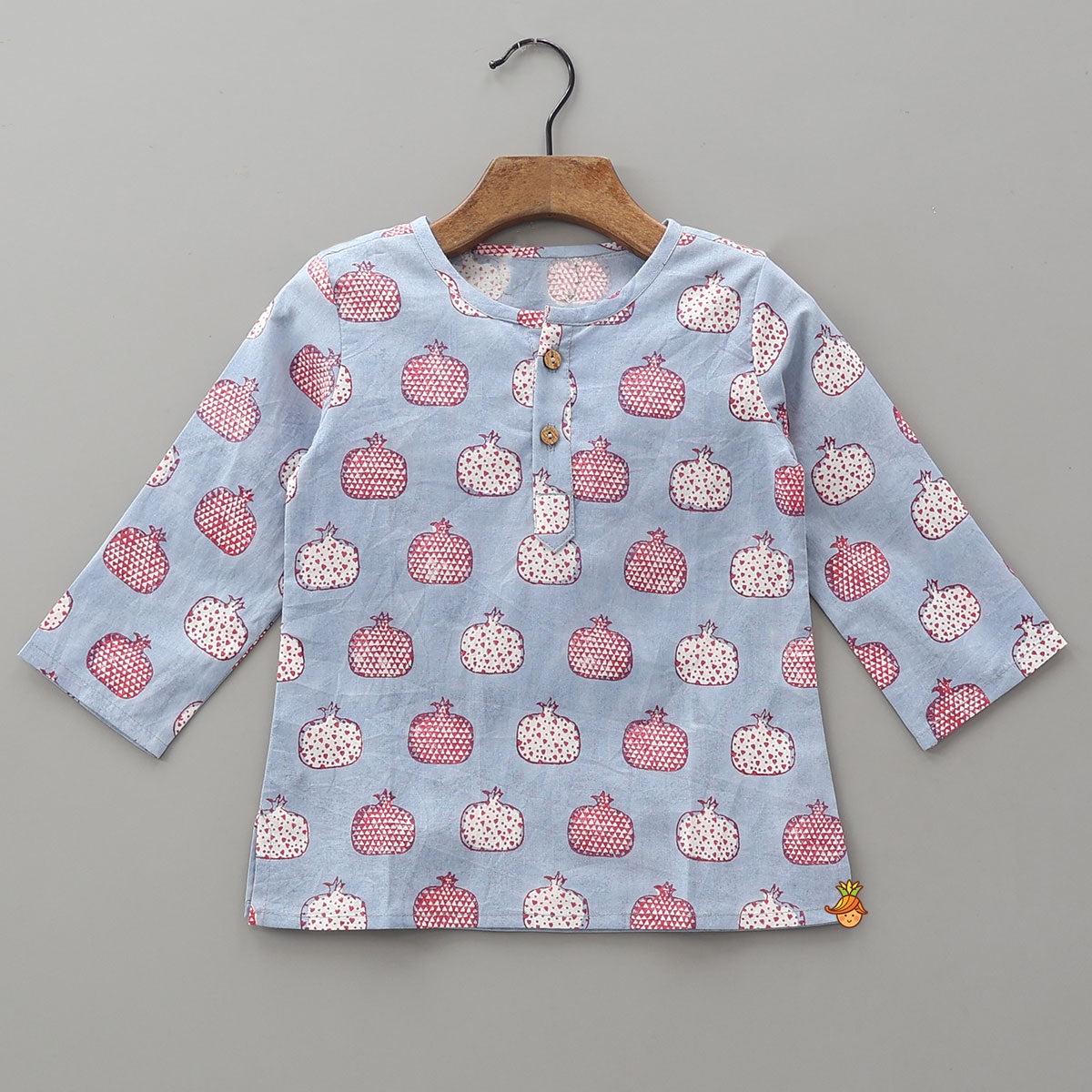 Fruit Print Kurta Pyjama Sleepwear