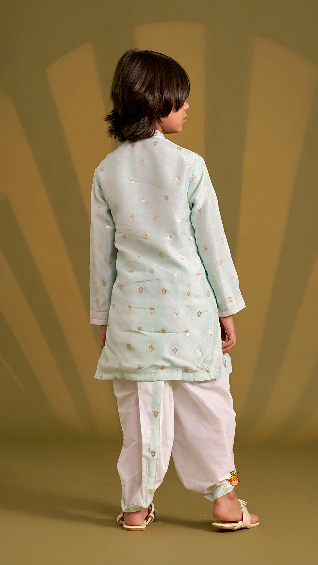 Booti Work Ethnic Kurta And Dhoti