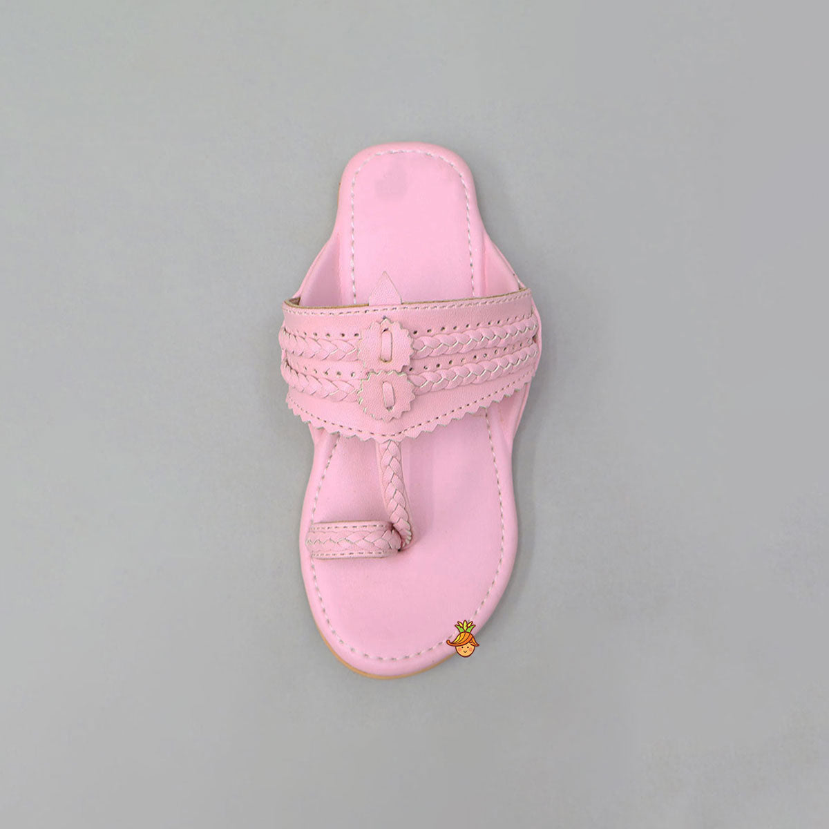 Intricately Braided Kolhapuri Flats