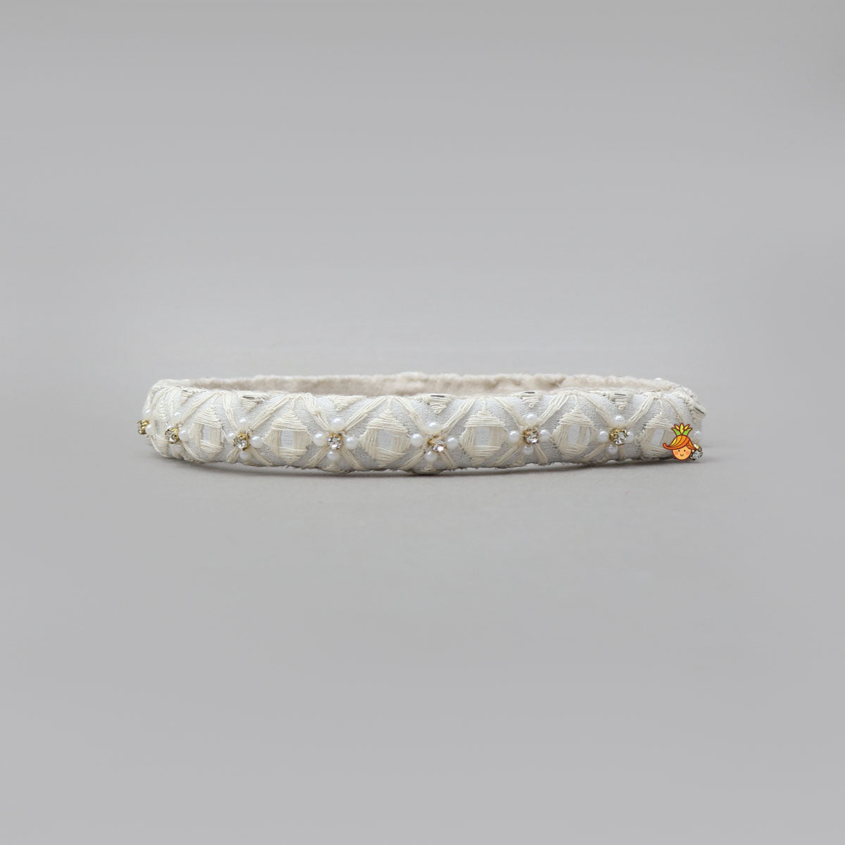 Faux Mirror Work Georgette Hair Band