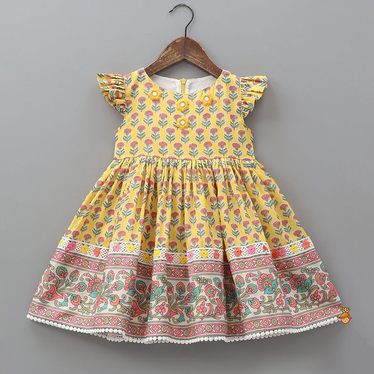 Floral Printed Elegant Cotton Kurti