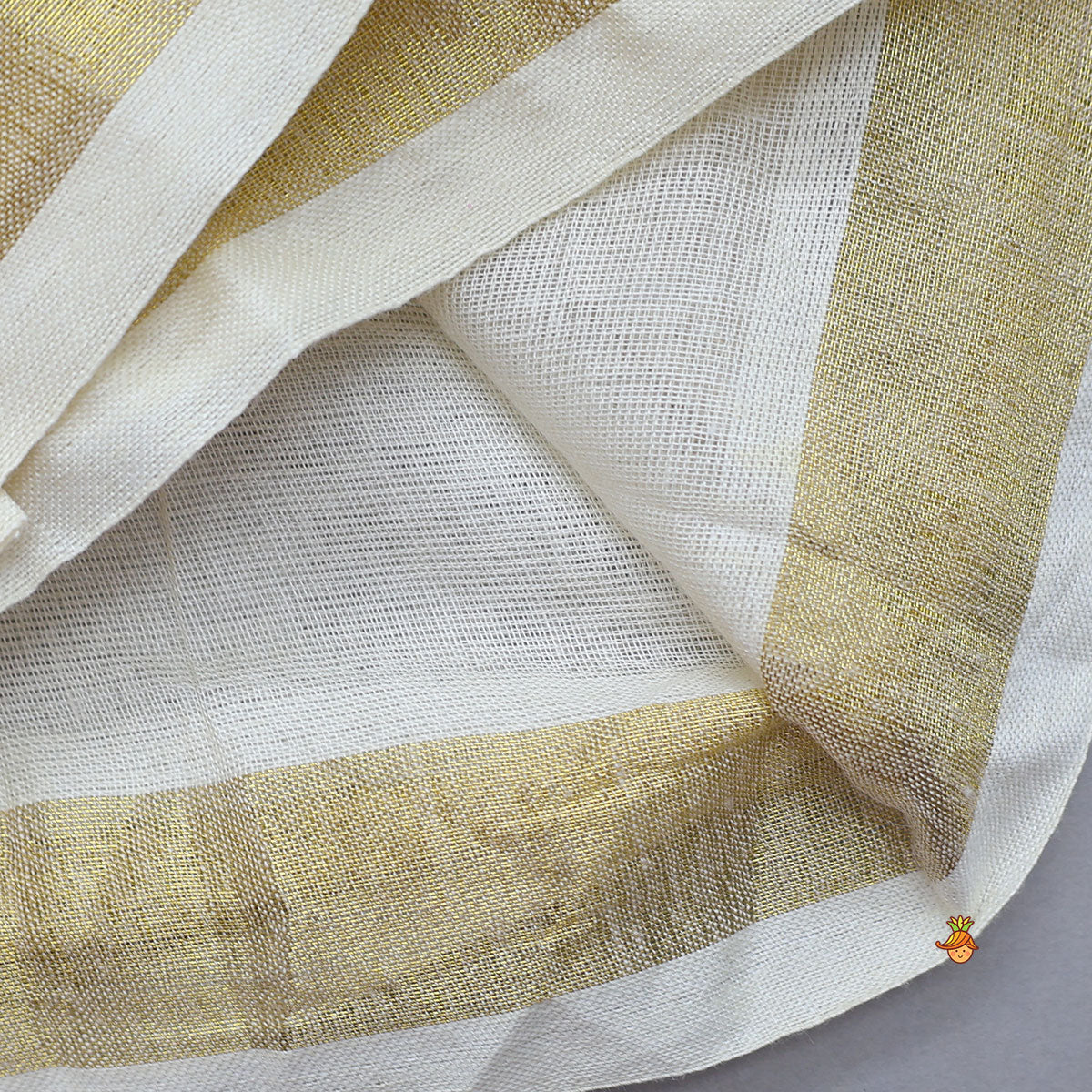 Tree Printed Thread Work Kurta With Mundu