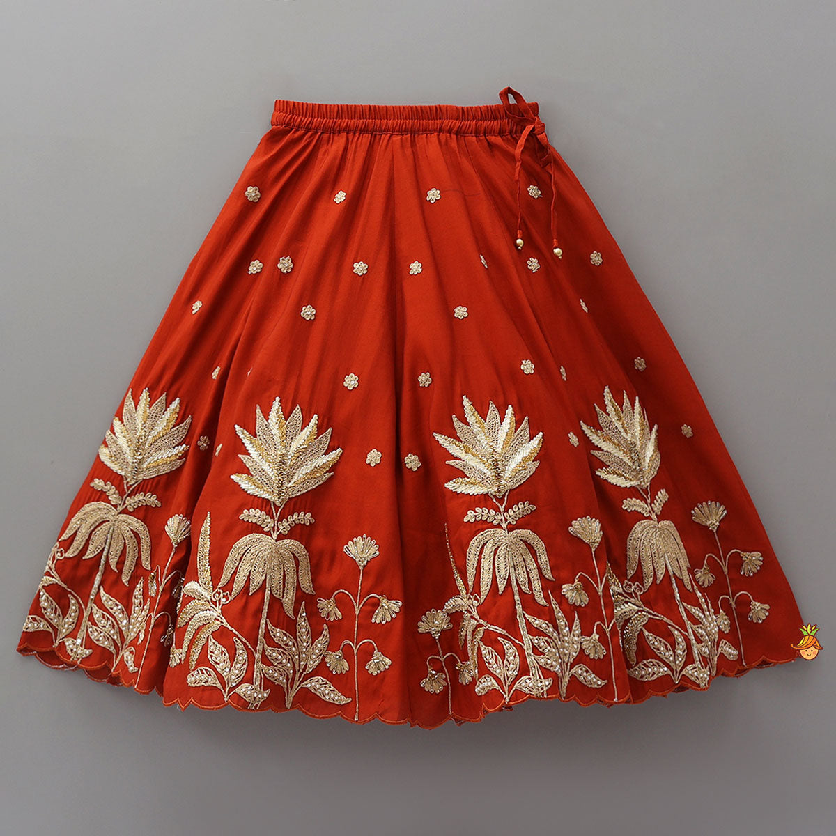 Exquisite Pleated Top With Lehenga And Dupatta