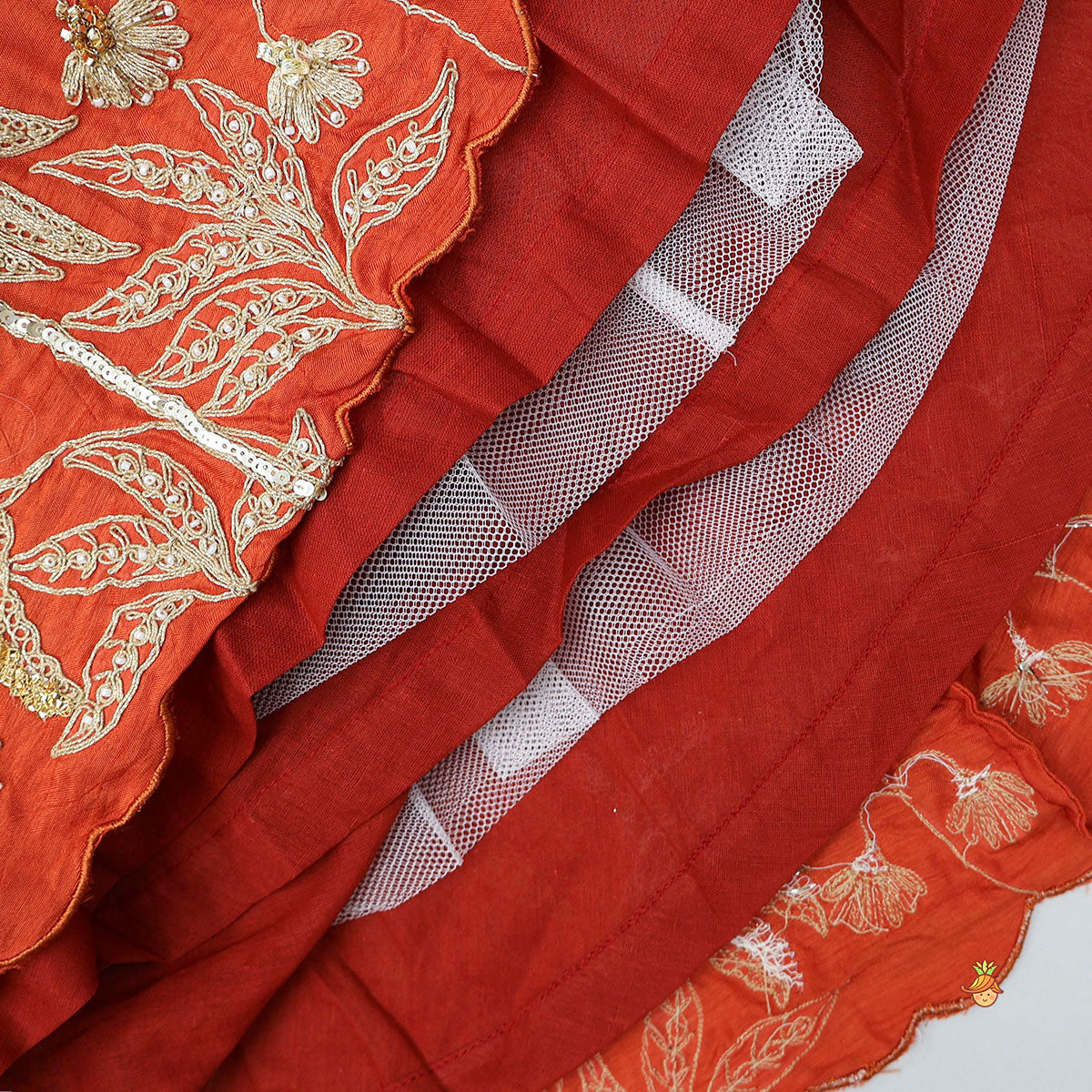 Exquisite Pleated Top With Lehenga And Dupatta