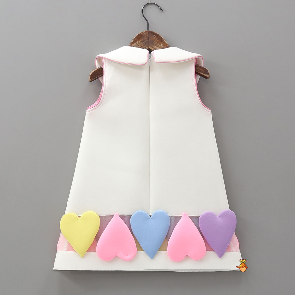 Pretty Pastel Hearts Dress With Headband