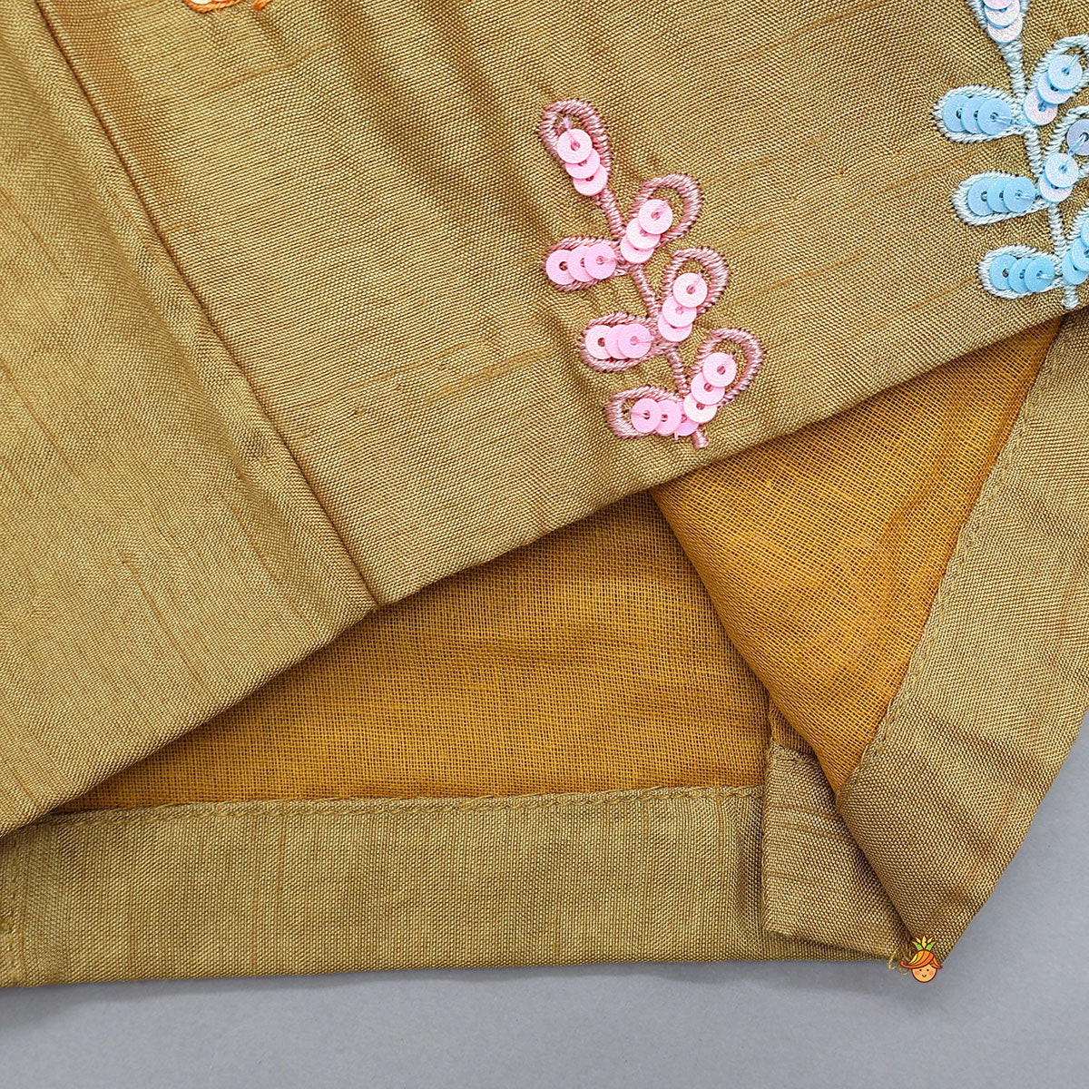 Colourful Sequins Embroidered Top And Lehenga