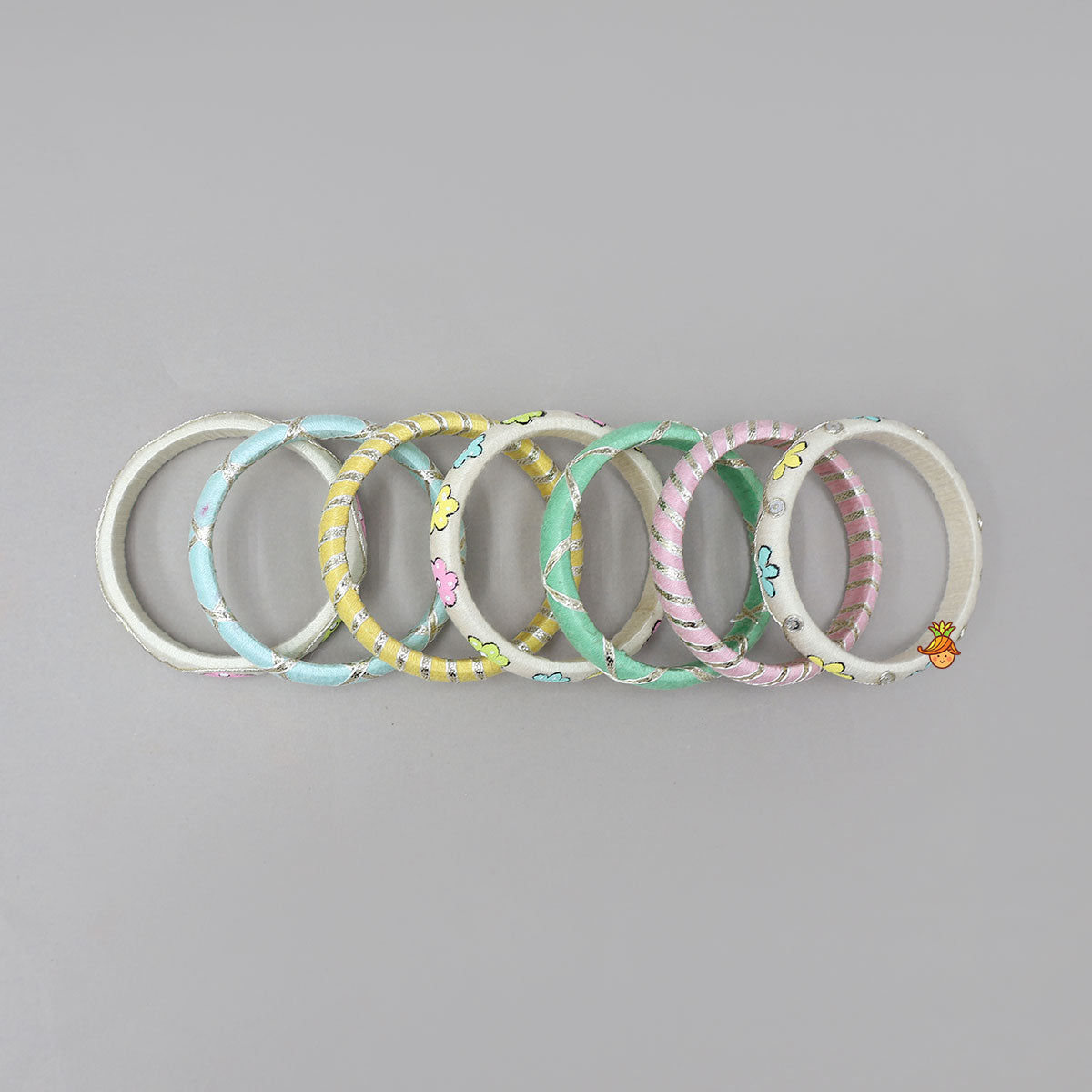 Hand-Painted And Handmade Lovely Bangles - Set Of 7
