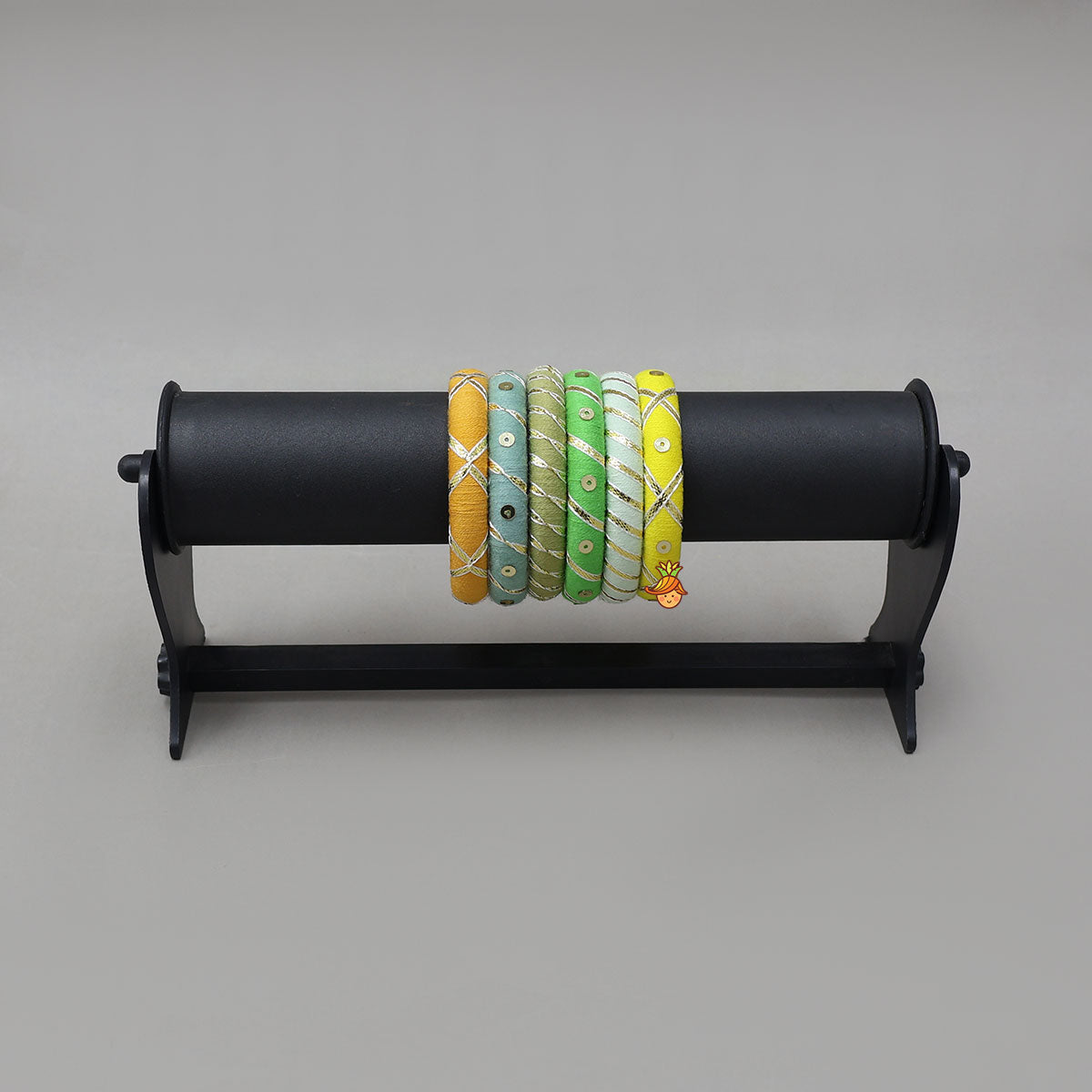 Handmade Embellished Thread Bangles