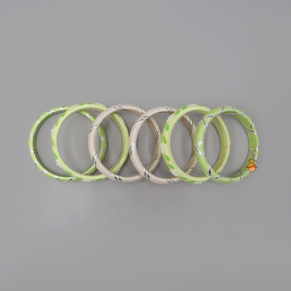 Handmade Floral Thread Bangles