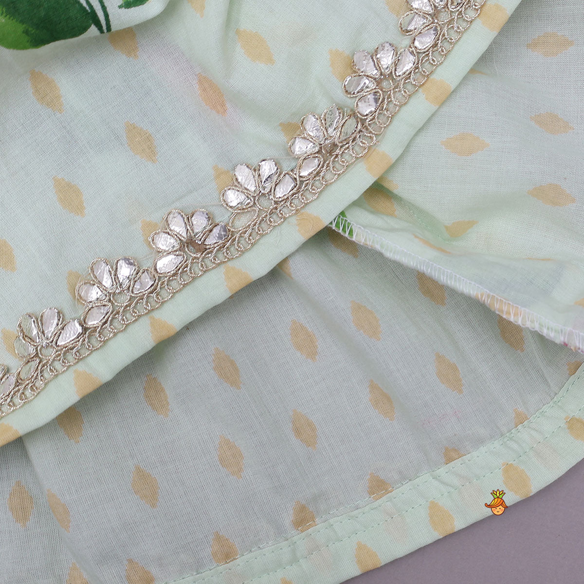 Floral Strappy Peplum Top With Sharara And Dupatta