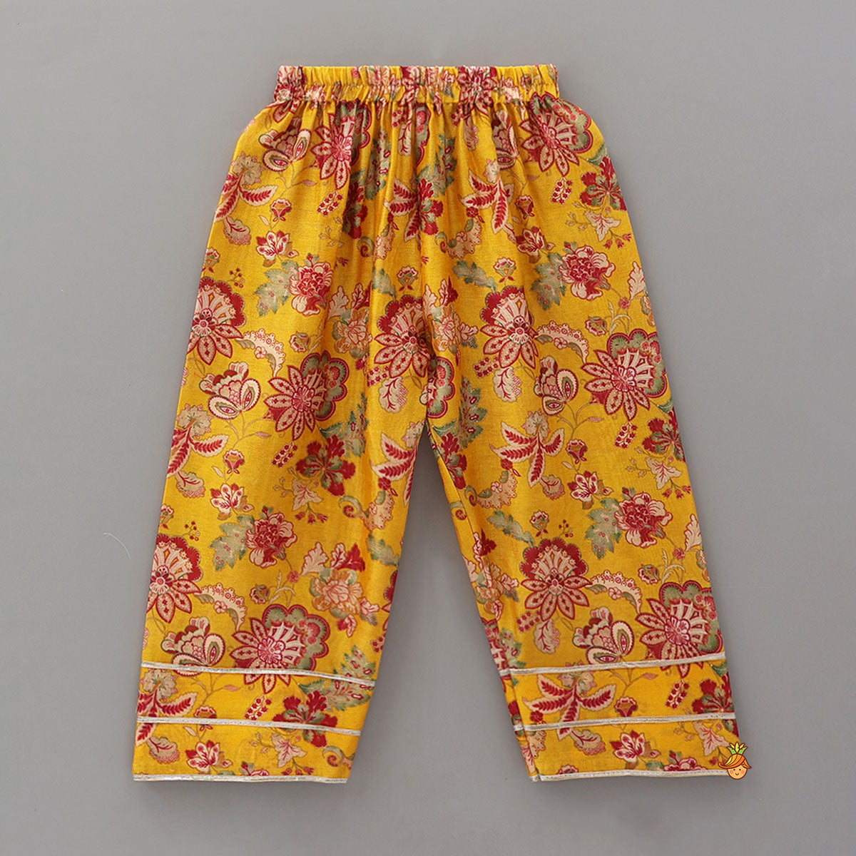 Floral Printed A-Line Kurti And Palazzo