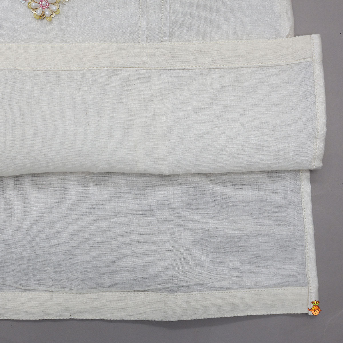 Floral Multicolour Bead And Sequin Embroidered Kurta With Pyjama