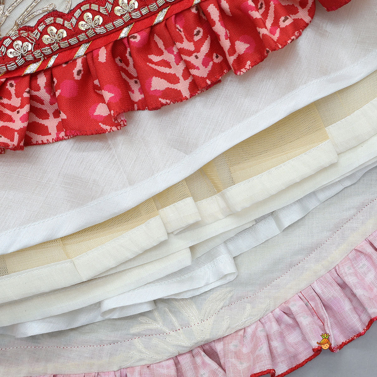 Elegant Drape Crop Top And Lehenga