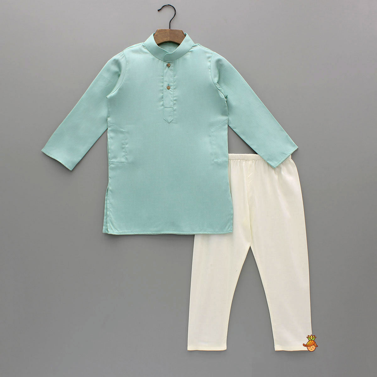 Ethnic Kurta With Sequin Embroidered Jacket And Pyjama