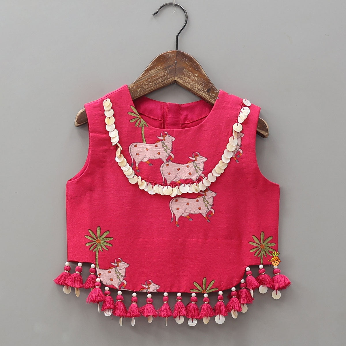 Fringe Hem Crop Top And Palazzo