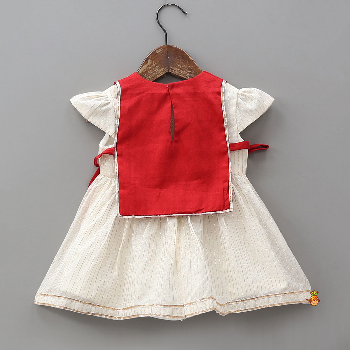 Traditional Overlay Kurti With Headband