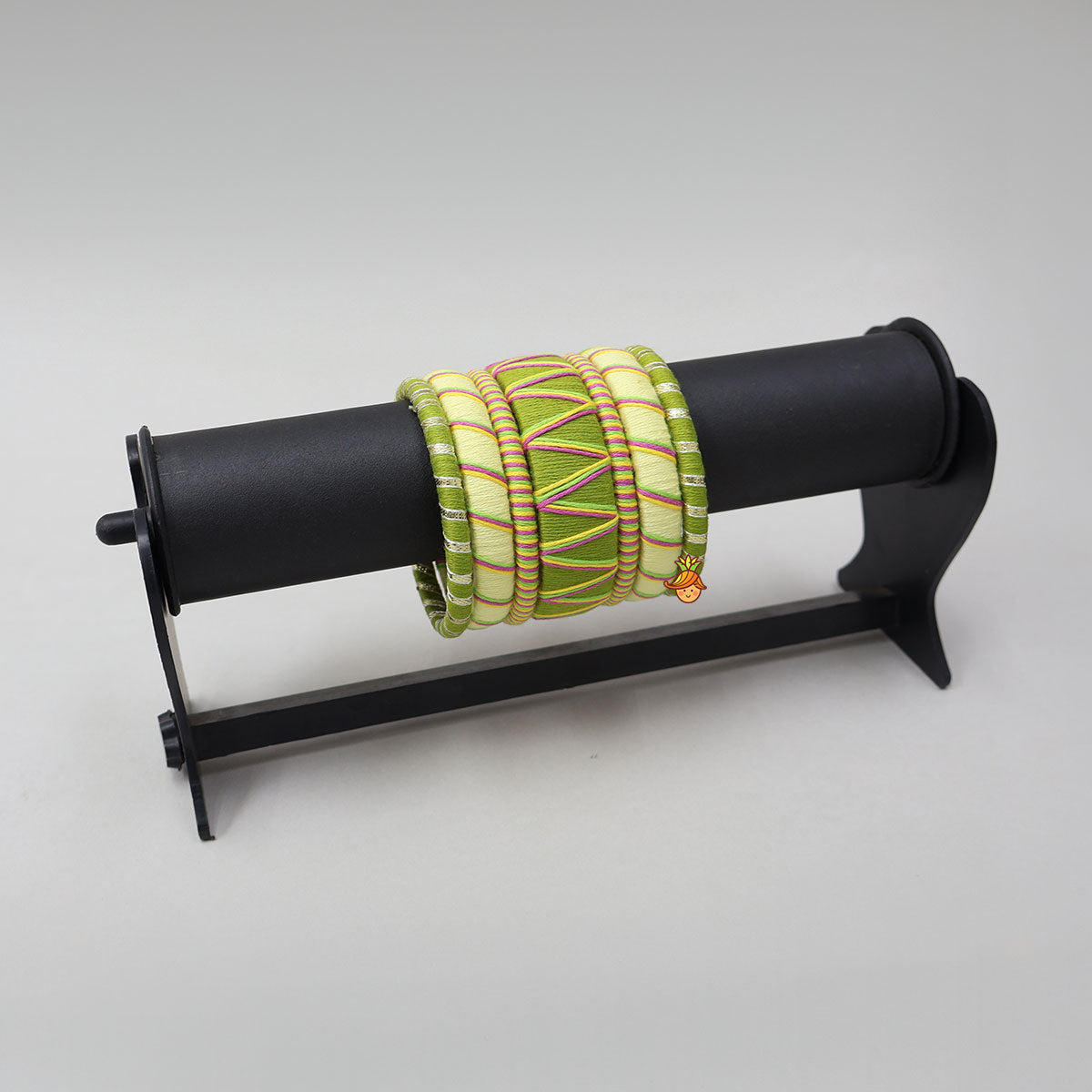 Thread Wrapped Bangles - Set Of 7