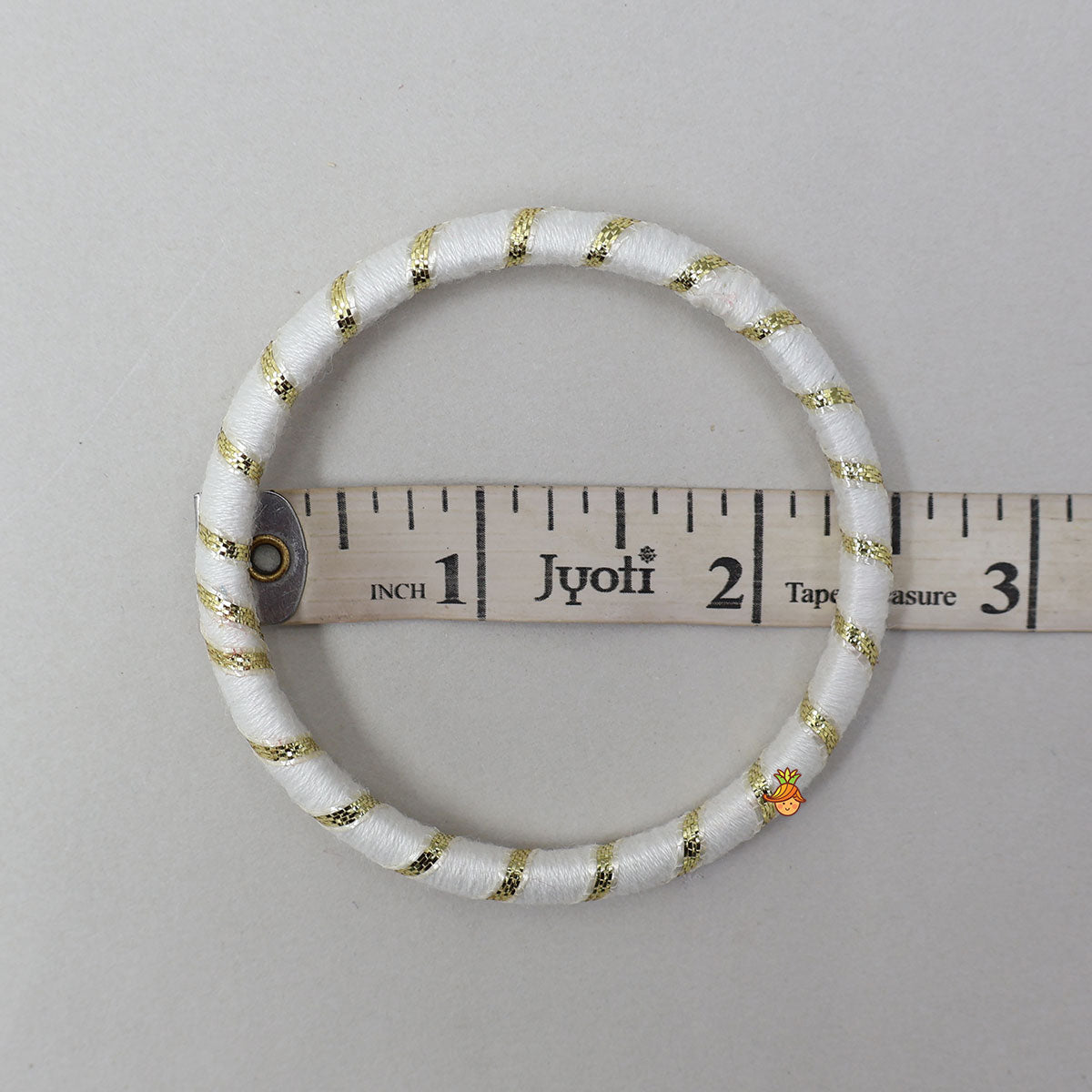 Floral Sequin And Thread Work Bangles