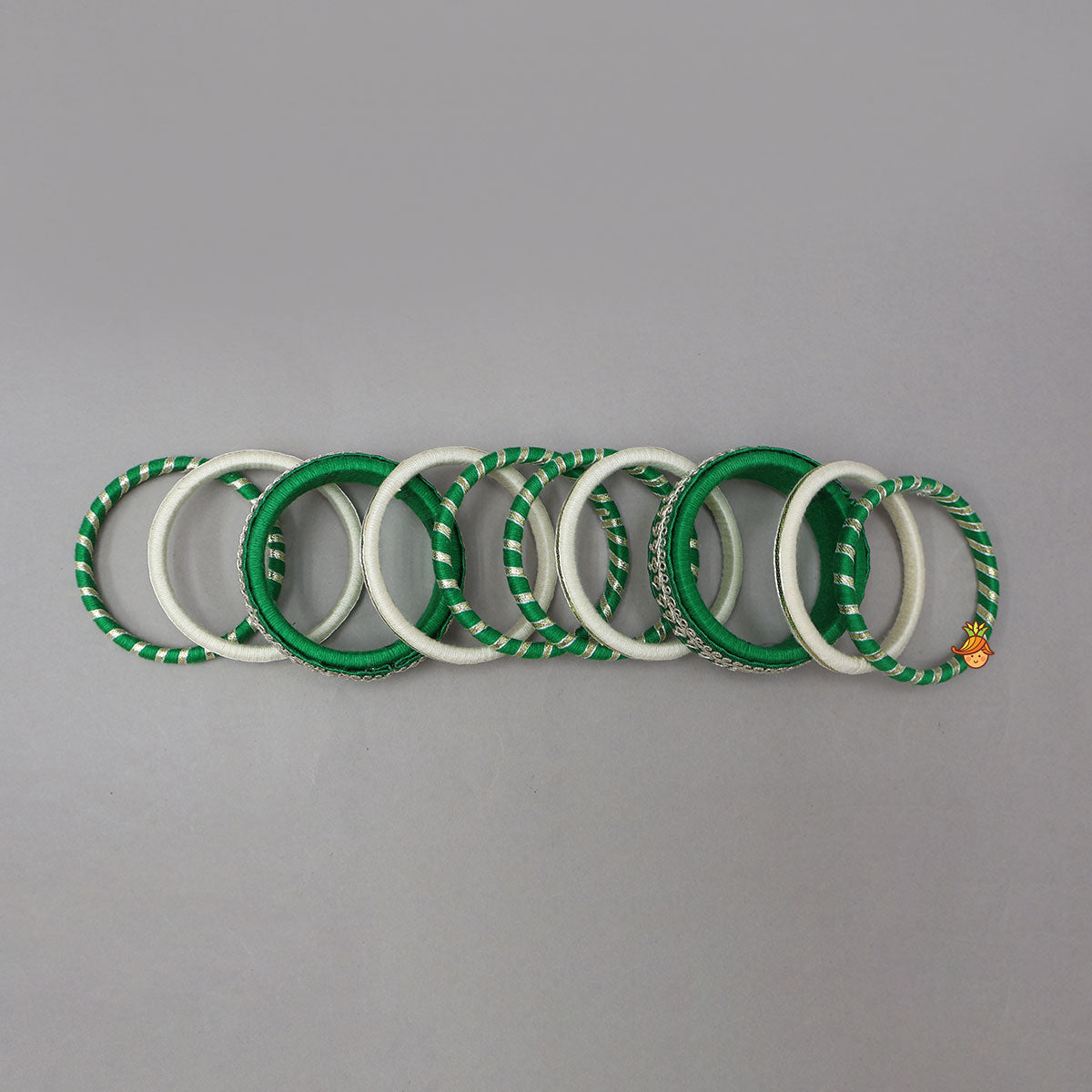 Thread-Wrapped Lace Work Bangles