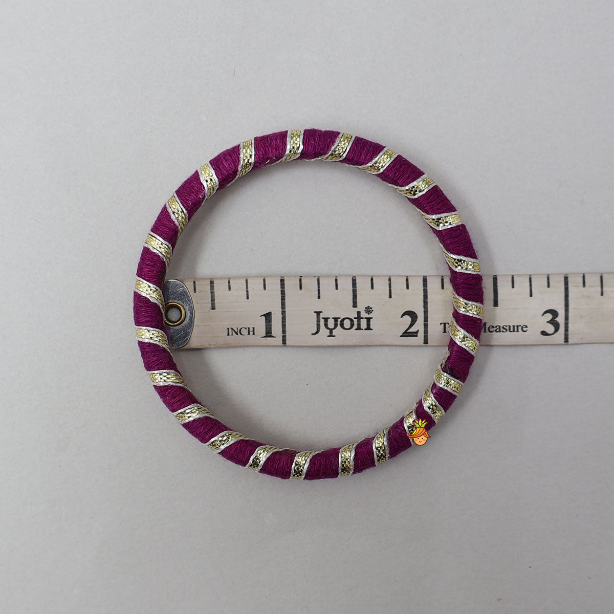 Thread-Wrapped Bangles With Gota Lace Detailing
