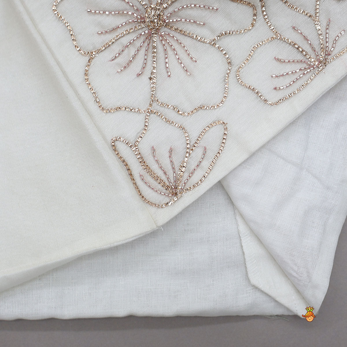 Shawl Collar Crop Top With Contrasting Lehenga