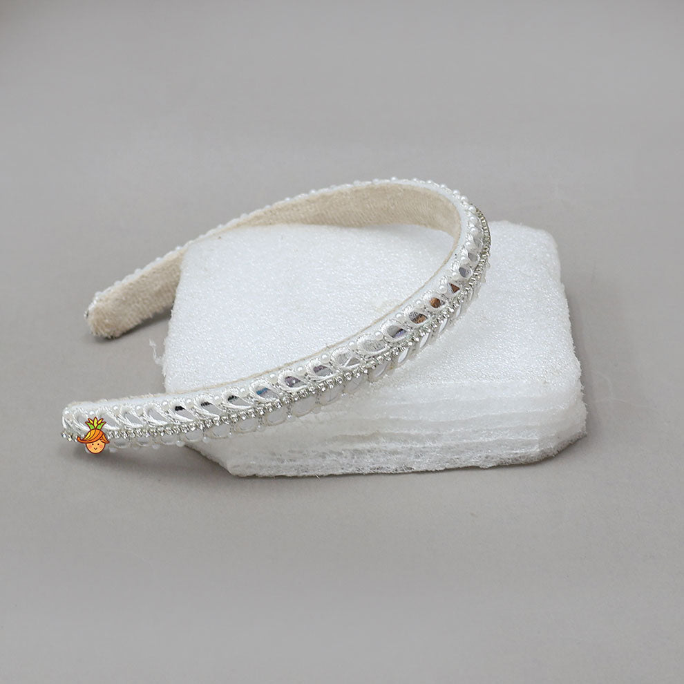 Faux Mirror Work Hair Band