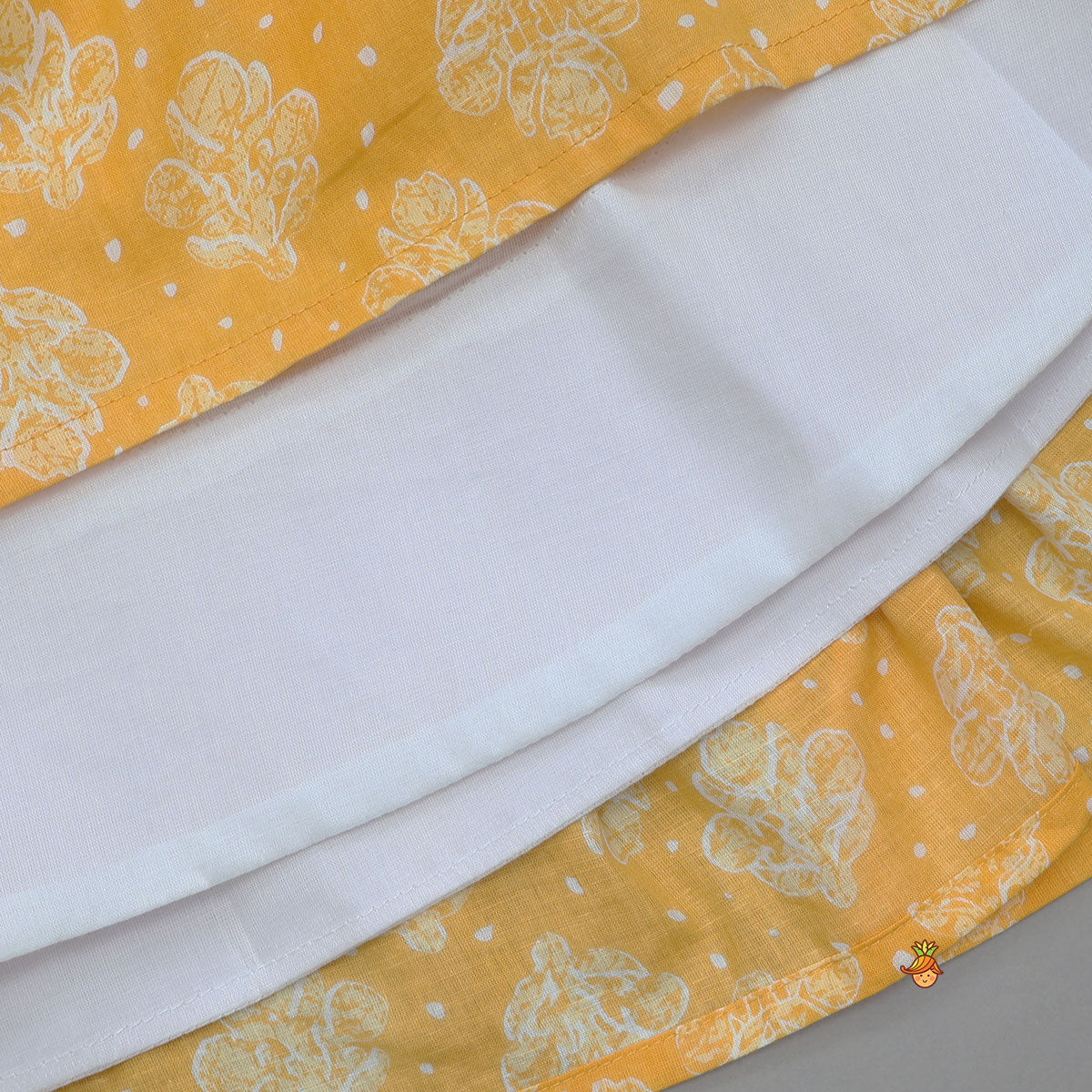 Adorable Printed Kurti With One-Sided Flap