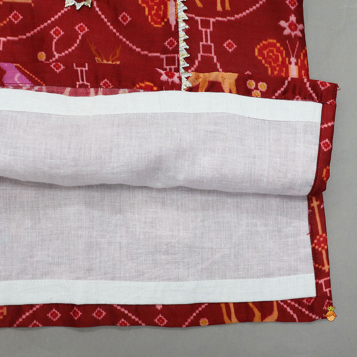 Folk Art Inspired Printed Kurta And Pyjama