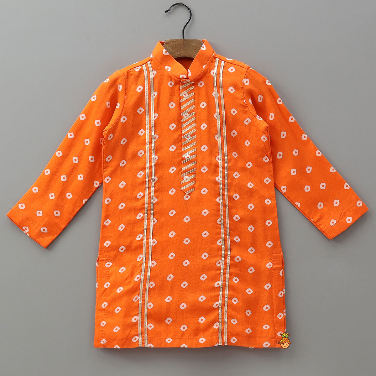 Bright Bandhani Printed Kurta And Churidar