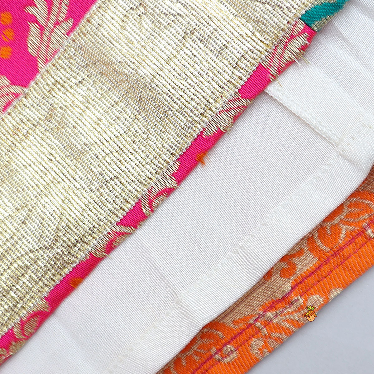 Sleeveless Top And Multicolour Lehenga With Dupatta