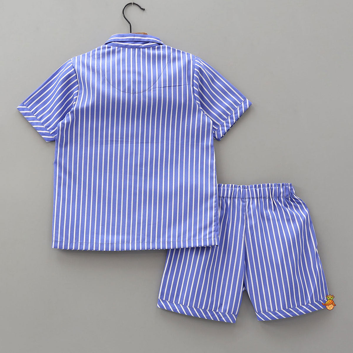 Classic Striped Top And Shorts Sleepwear Set