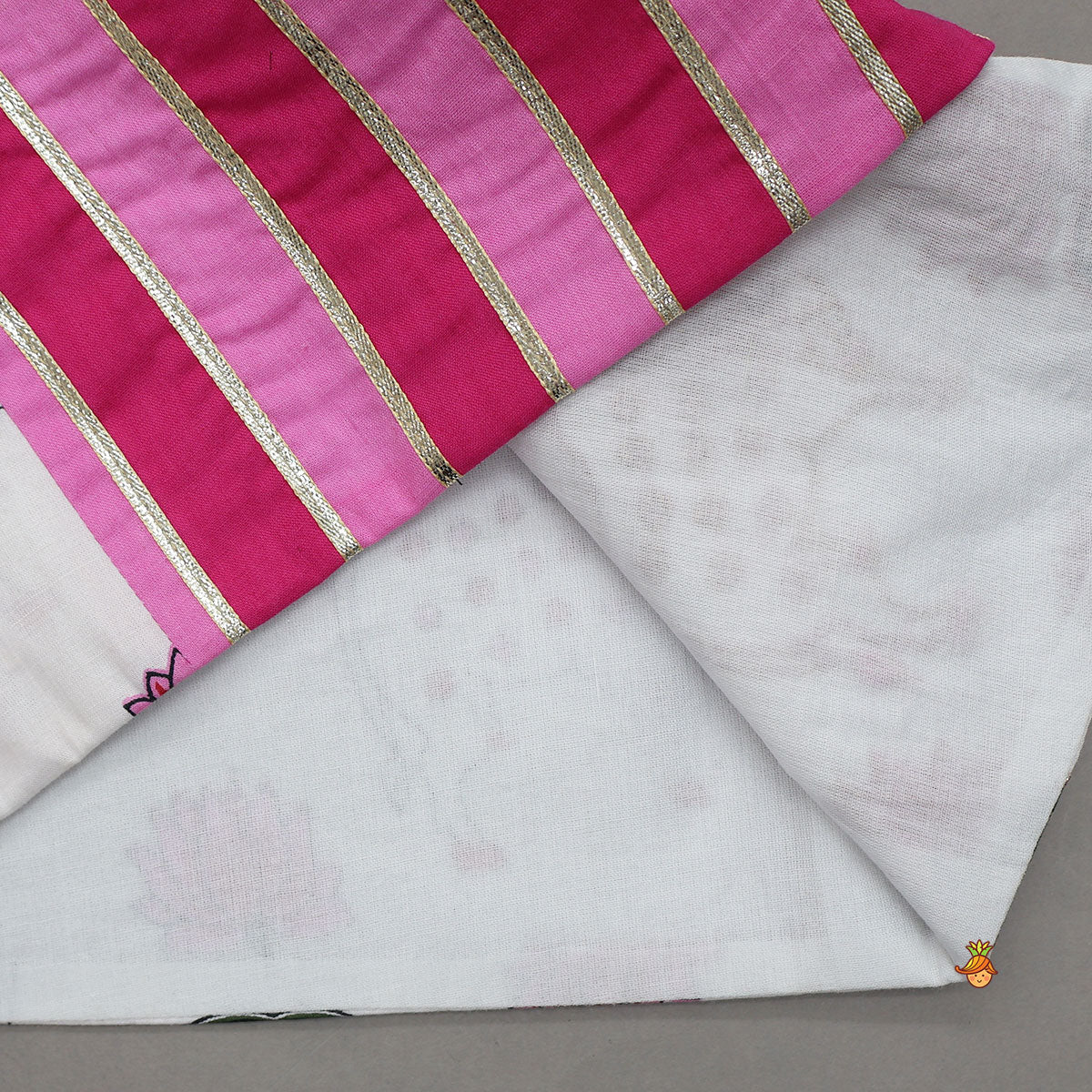 Kurta With Asymmetric Jacket And Pyjama