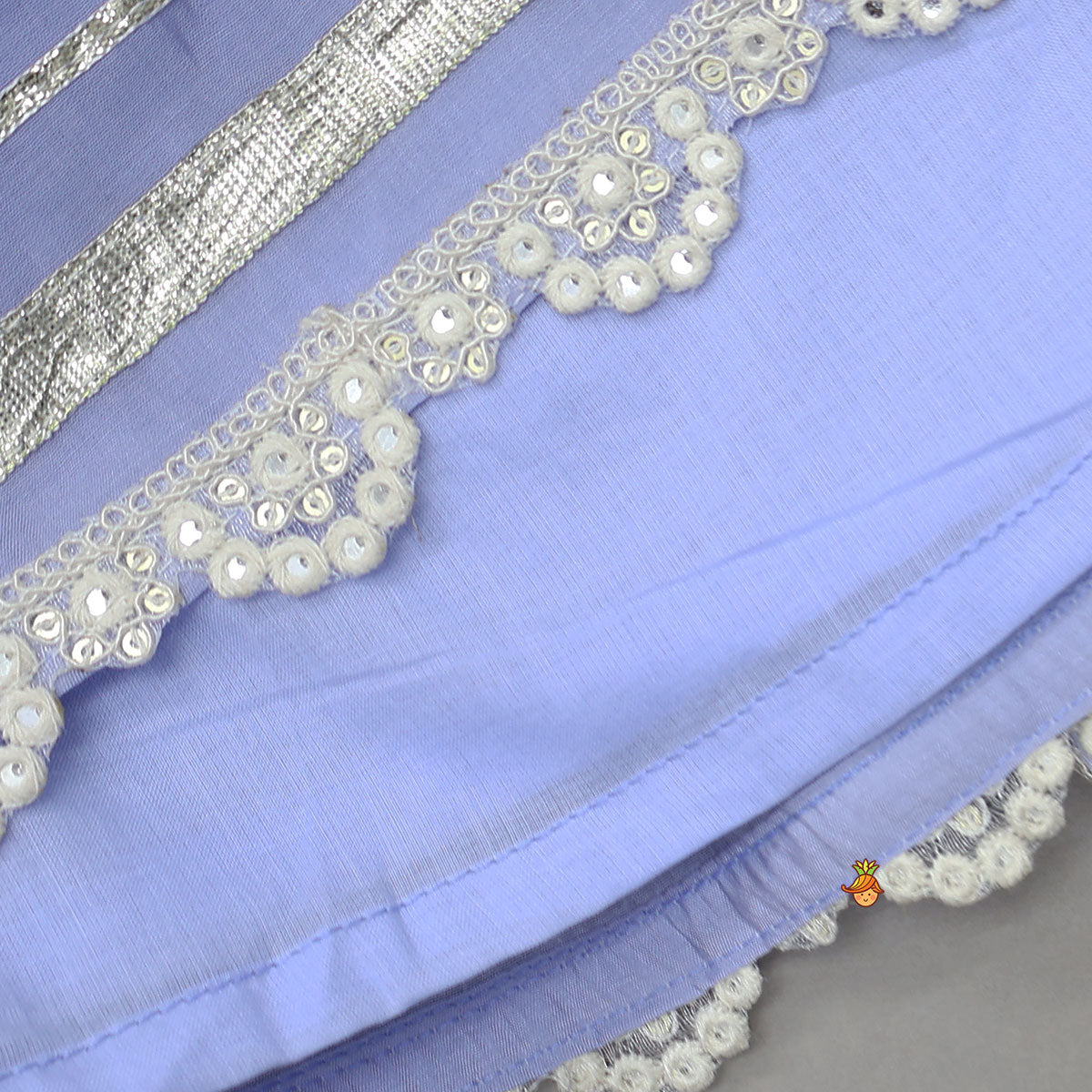 Elegant Kurti And Wide-Leg Palazzo With Net Dupatta